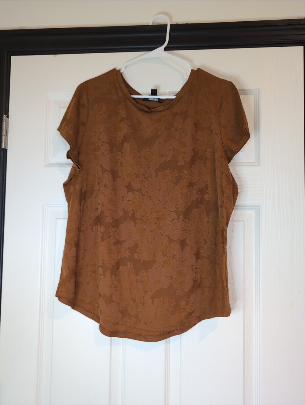 XL brown floral vera wang top